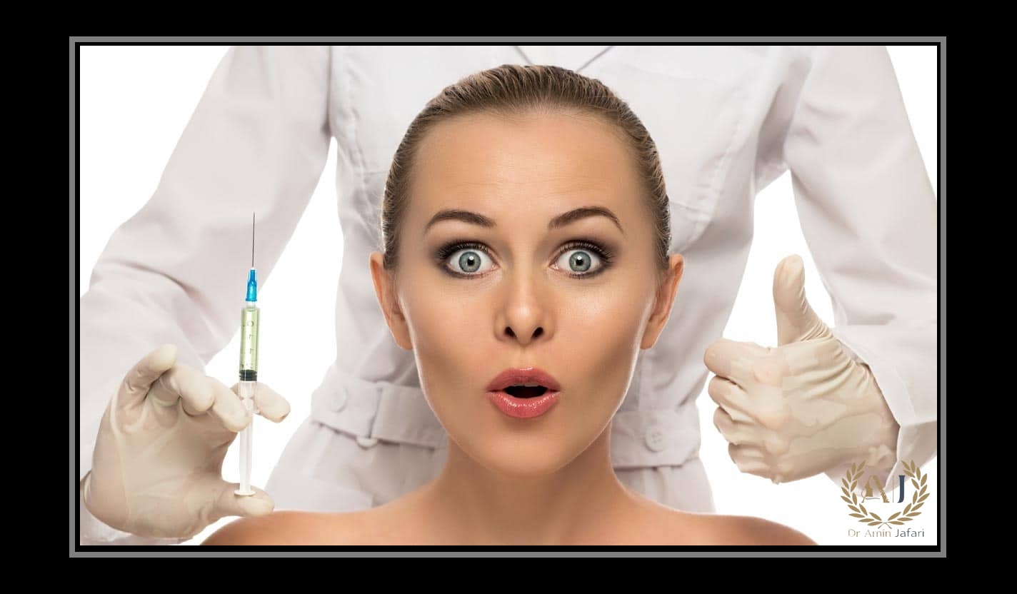 تزریق ژل یا بوتاکس و تخلیه ژل