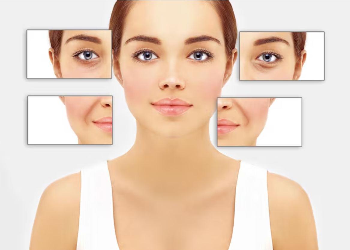 تخلیه ژل اجزای صورت