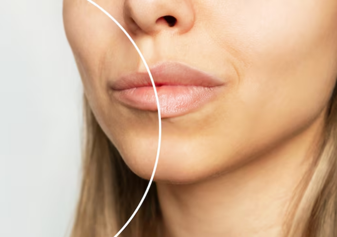 تخلیه ژل لب( جراحی ریمادلینگ لب بدون جای بخیه)